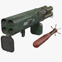 Incendiary Rocket Launcher M202A1 FLASH Set Dusty