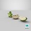 Collection de tranches de fruits