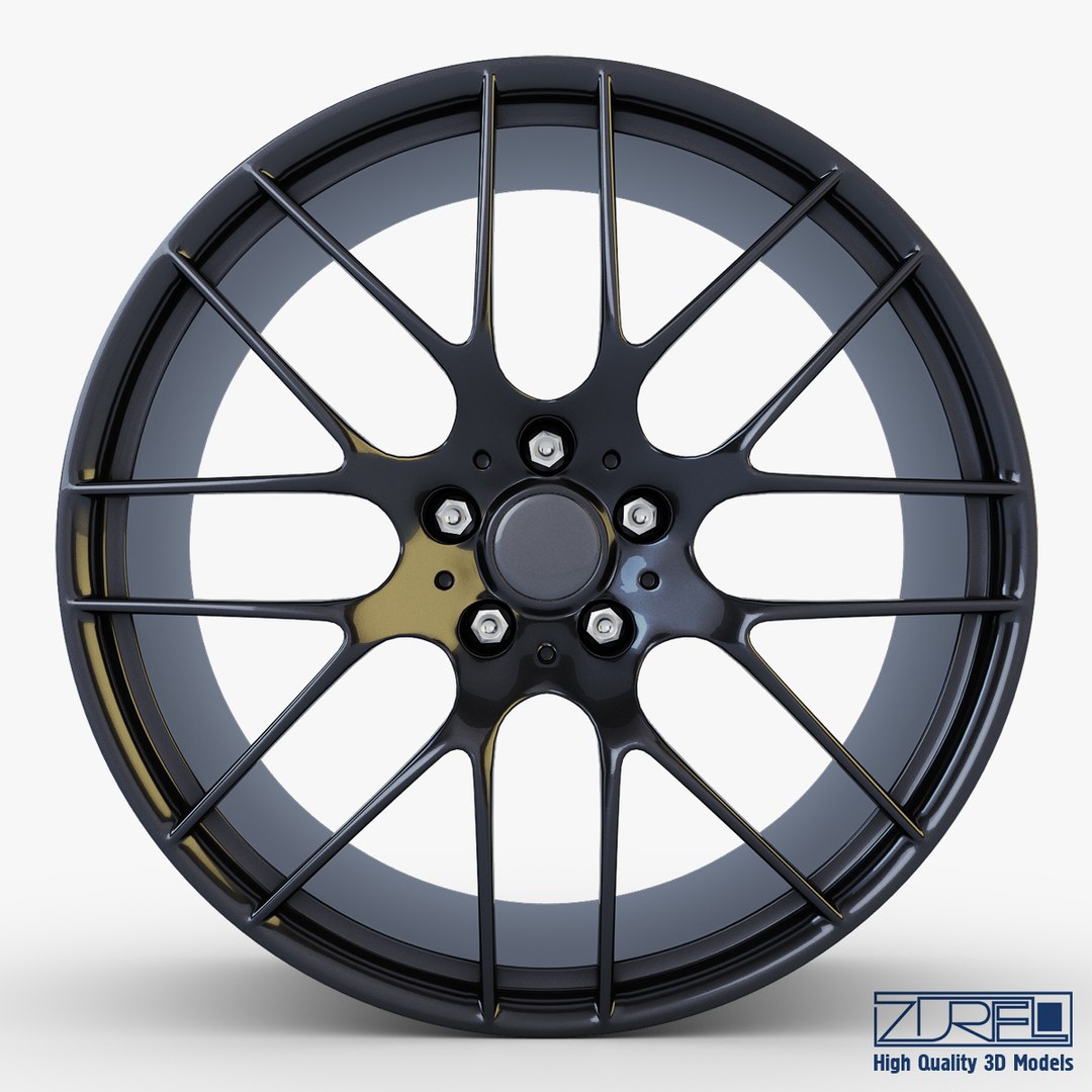 style 359m wheel black 3d model