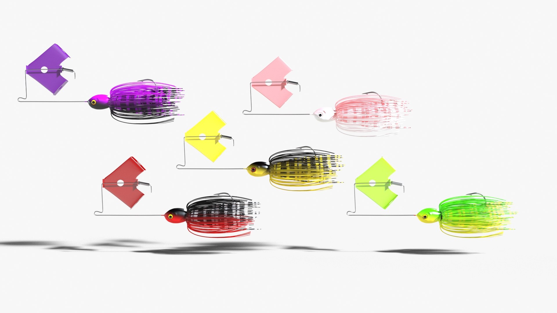 Buzz Baits 3D https://p.turbosquid.com/ts-thumb/nS/E34ogb/E0/buzzbaits_09/jpg/1659724747/1920x1080/fit_q87/fa69ae1c1deef2bba27388f2d9c444997b7770d3/buzzbaits_09.jpg