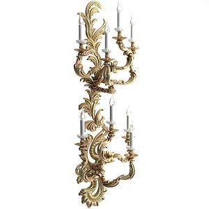 3d candelabrum details interior model