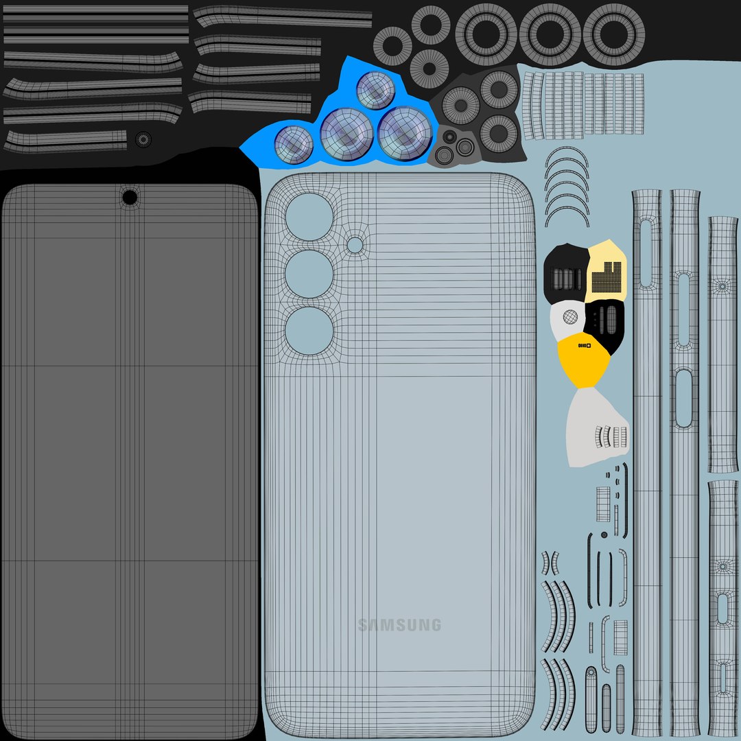 3D Samsung Galaxy M35 Light Blue - TurboSquid 2248421