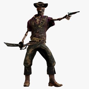 3D PIRATE SKELETON 11 B