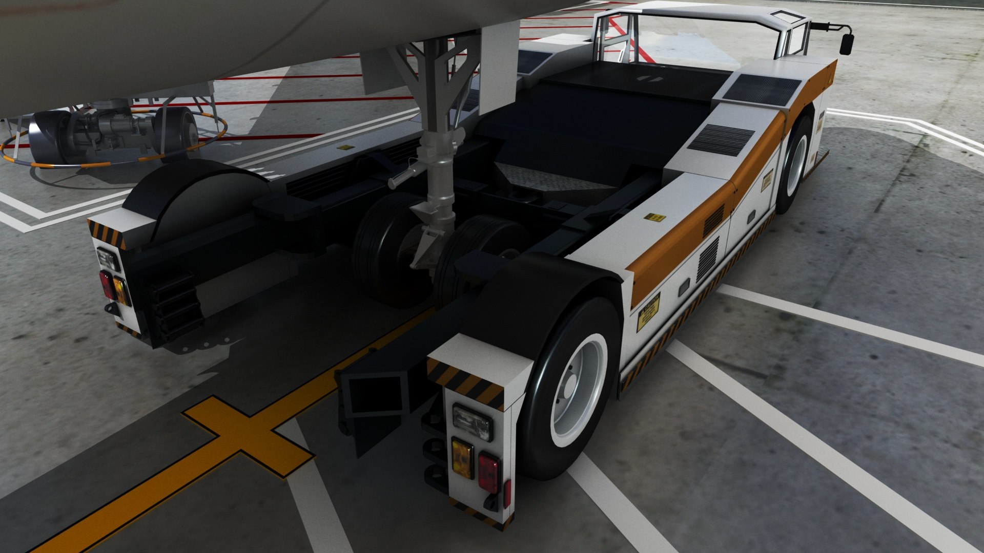 3D realistic airport terminal vehicles model TurboSquid 1474615