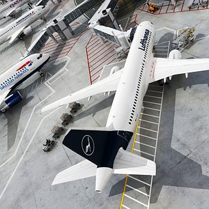 International Airport A1 - Airplanes and Vehicles
