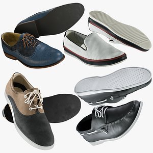 realistic shoes 39 collections 3D model