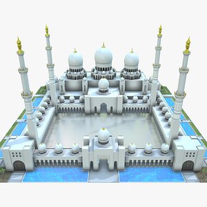 sheikh zayed mosque 3D model