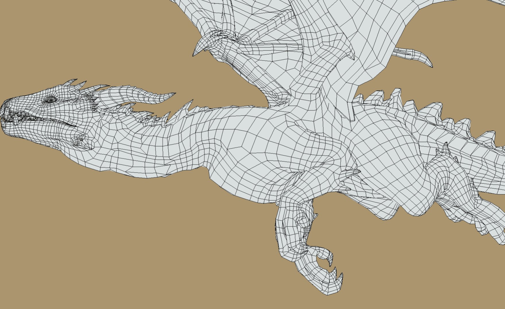3D Dragon Rigged And Animated Game Ready - TurboSquid 2323324