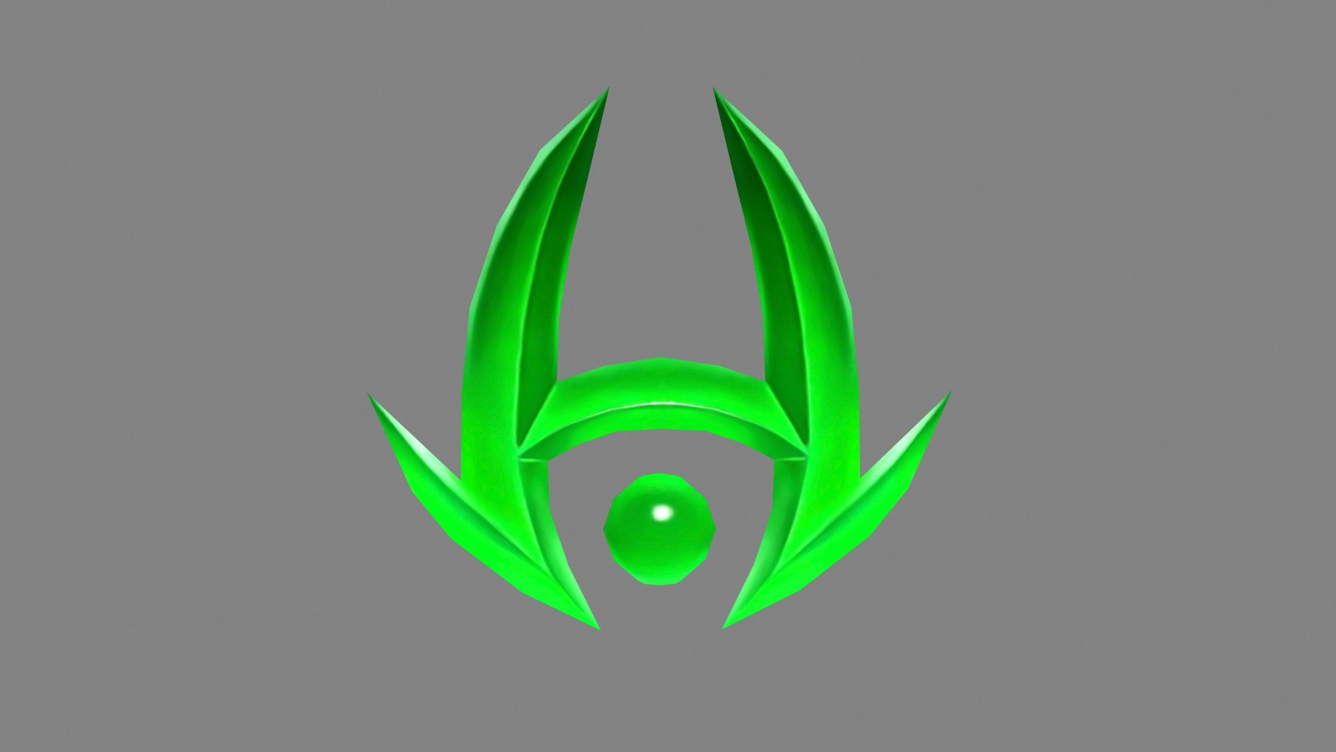3D Cartoon Emerald - Game Jewel - Rune Gems - Green Crystal ...