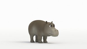 Hippopotamus baby 3D model