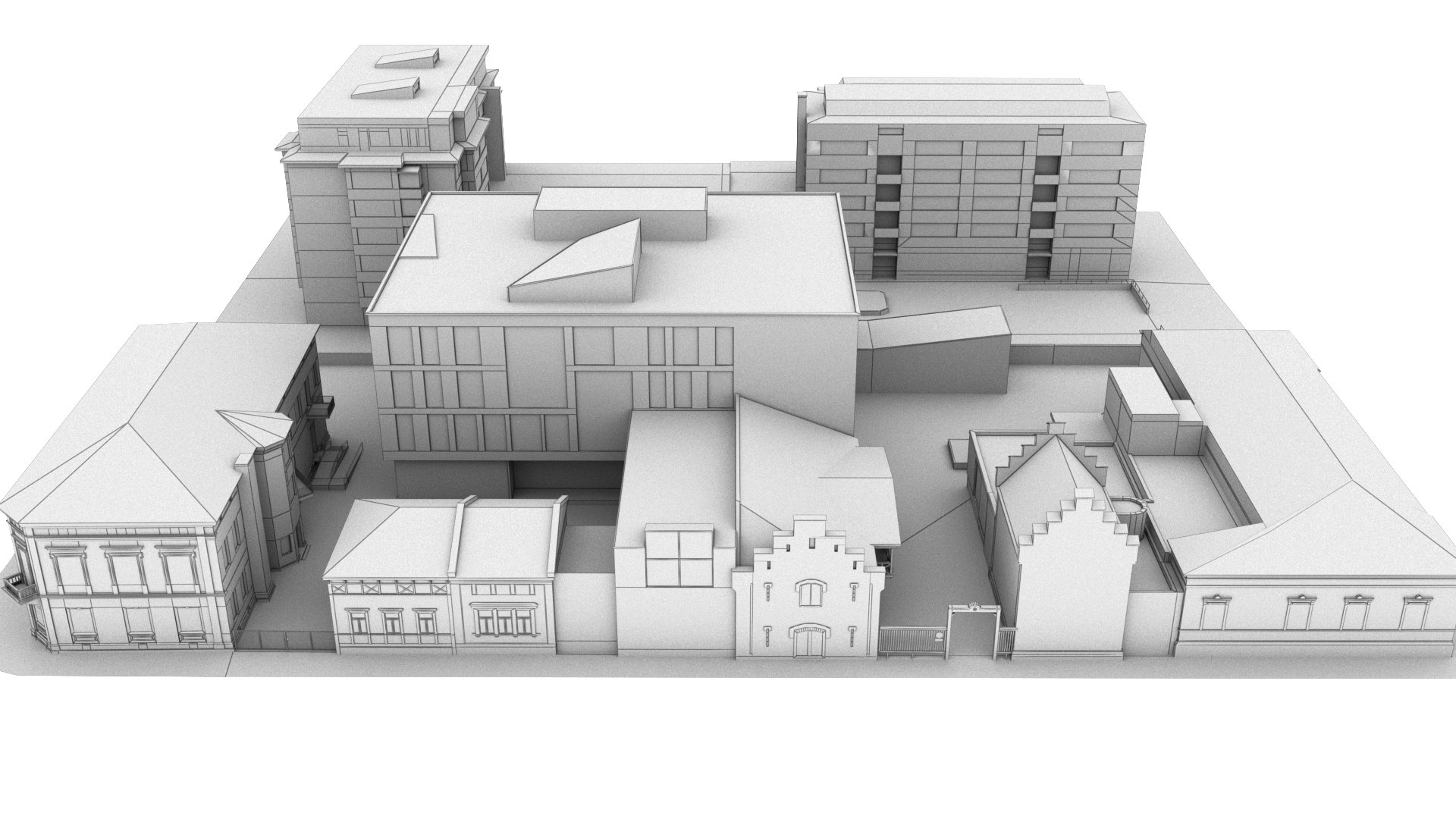 3D Model CITY BUILDING LOW POLY PP 03 - TurboSquid 2212458