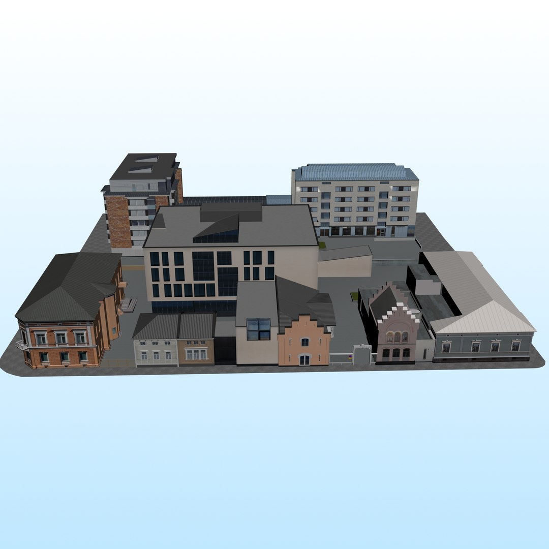 3D Model CITY BUILDING LOW POLY PP 03 - TurboSquid 2212458