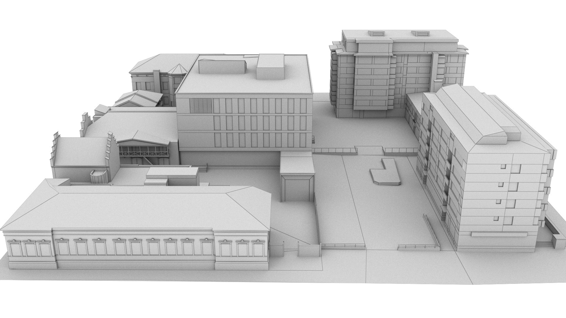 3D Model CITY BUILDING LOW POLY PP 03 - TurboSquid 2212458