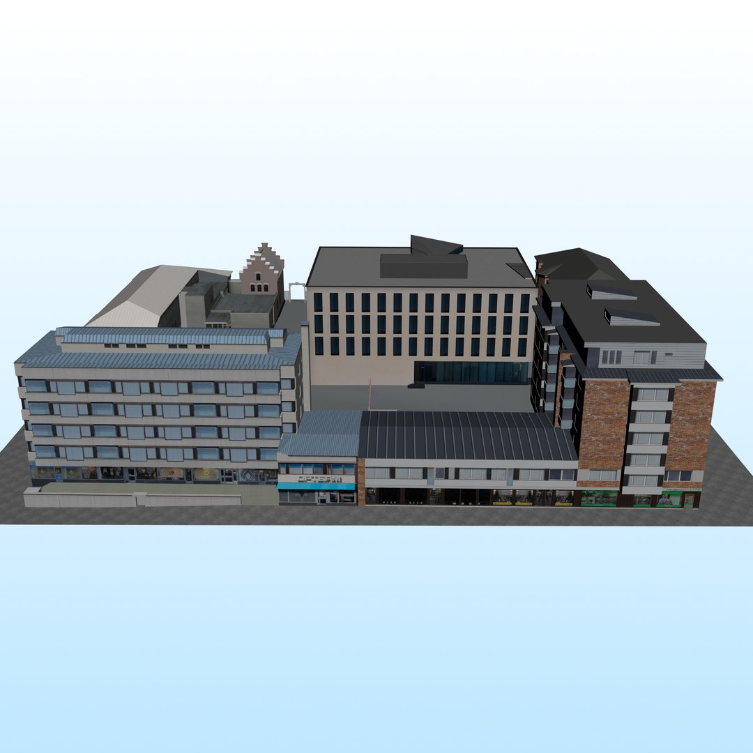 3D Model CITY BUILDING LOW POLY PP 03 - TurboSquid 2212458
