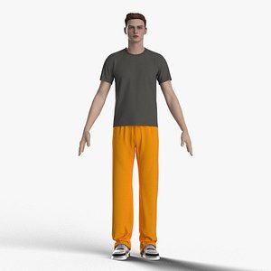 Male tshirt and sweatpants Free