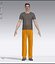 Maglietta e pantaloni della tuta da uomo gratuiti