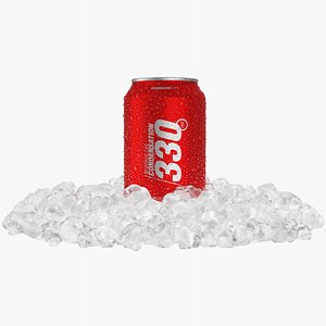 Standard Condensation Can 330ml Small Ice Heap 3D model