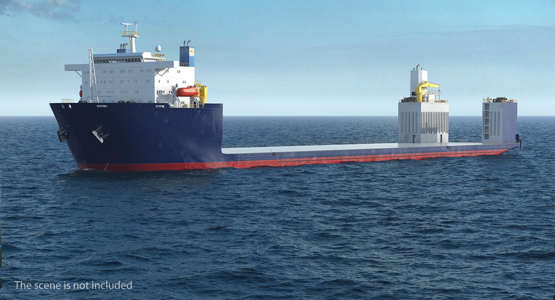 Heavy Lift Vessel Rigged 3D Model 3D model preview