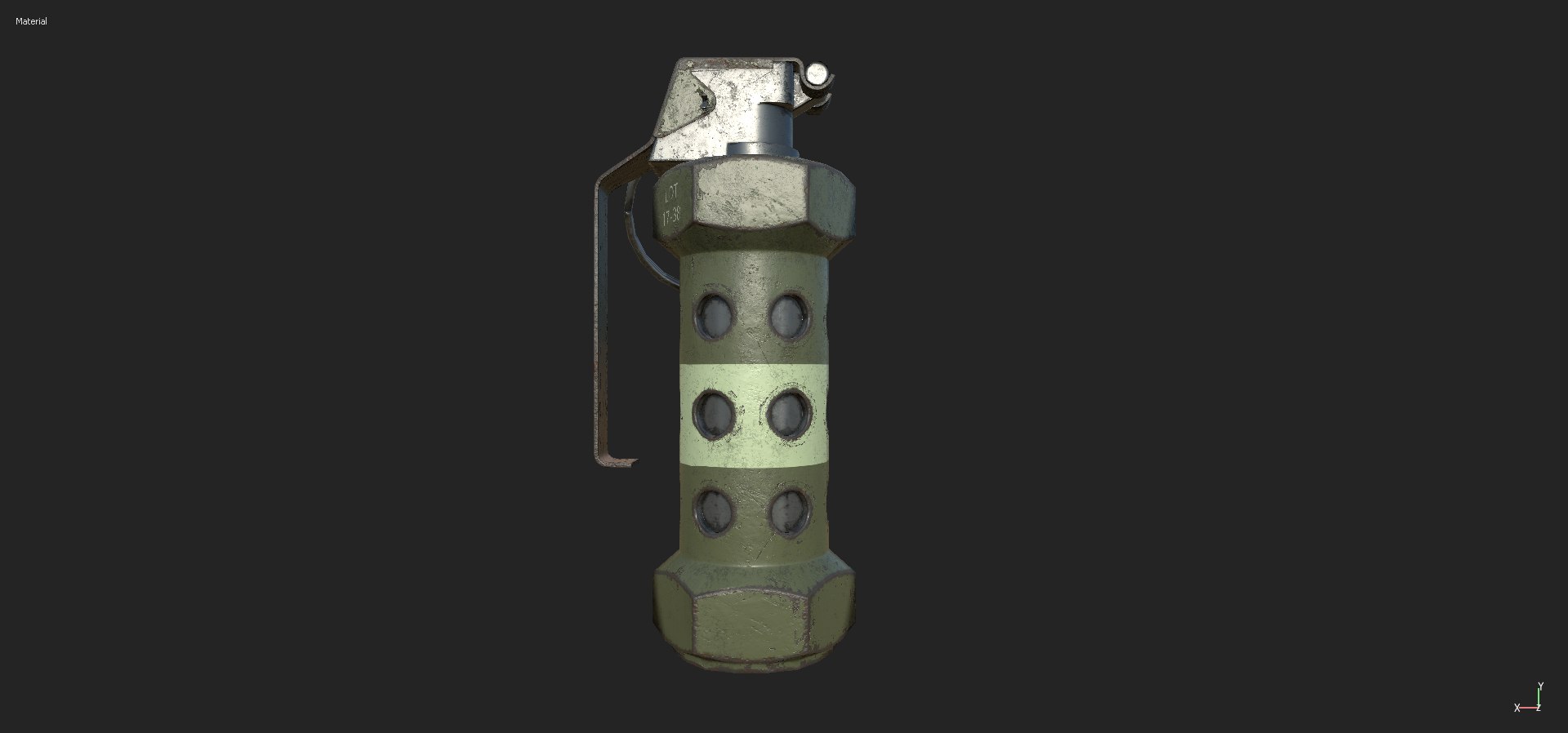 M-84 Stun Grenade 3D Model - TurboSquid 1223274