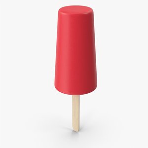3D Red Ice Cream