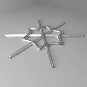 snowflake 14 3D model
