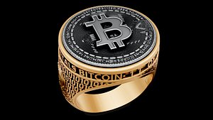 3D bitcoin Ring