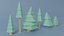 Cartoon Tree Collection 3D model