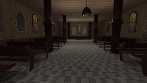 3D model Church Interior