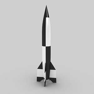 3D model v2 rocket missile
