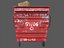 pbr red dumpster 3D model