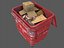 pbr red dumpster 3D model