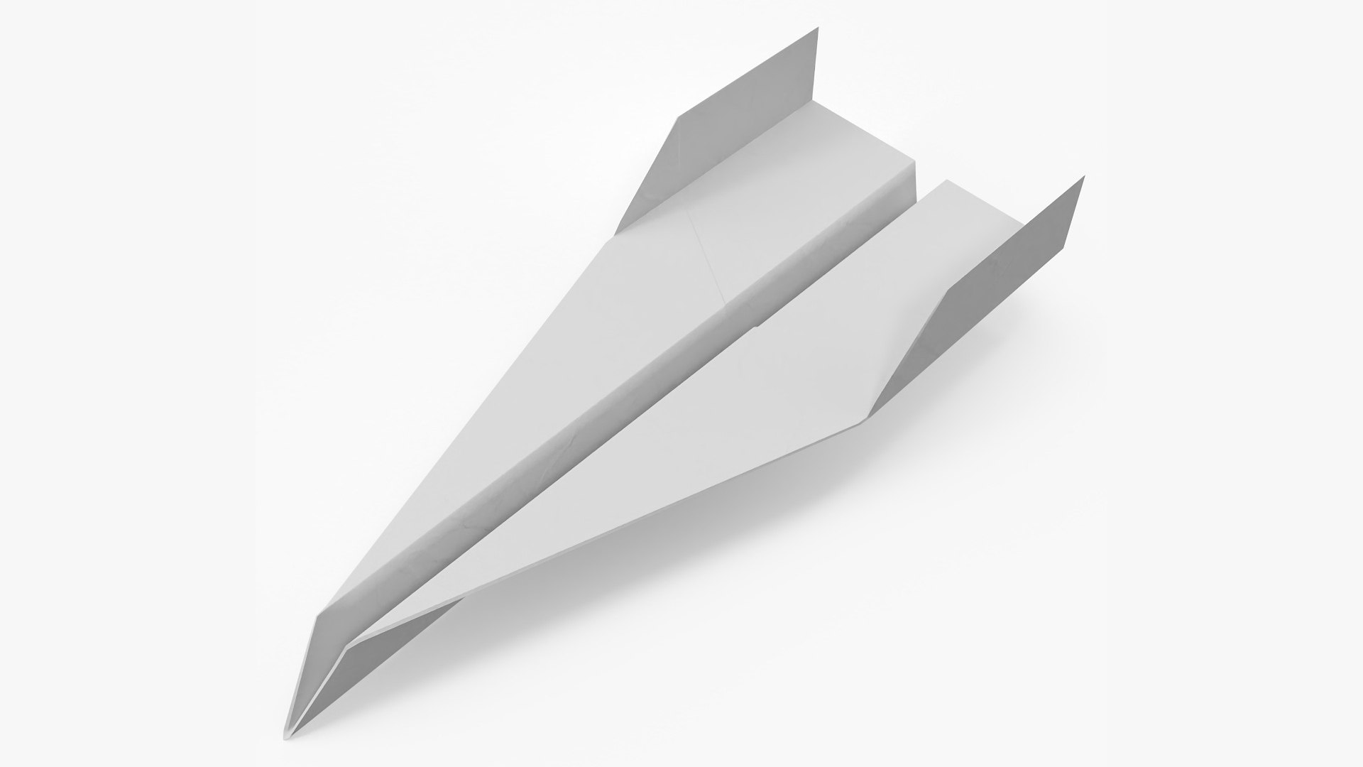 Paper Airplane Origami 3D model preview