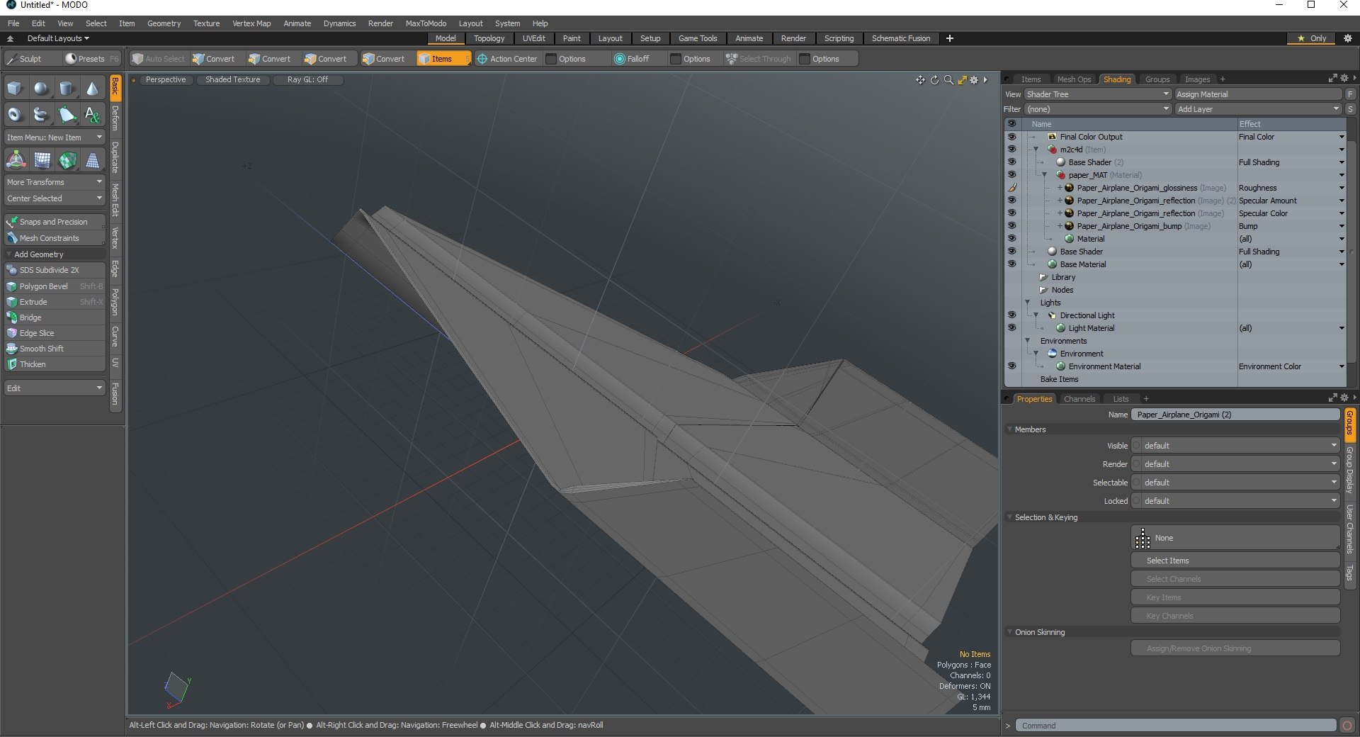 Paper Airplane Origami 3D Model - TurboSquid 2279360