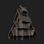 VIKING WOODEN NORSE CHURCH GOTHIC TEMPLE AAA COLLECTION model