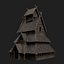 VIKING WOODEN NORSE CHURCH GOTHIC TEMPLE AAA COLLECTION model