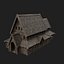 VIKING WOODEN NORSE CHURCH GOTHIC TEMPLE AAA COLLECTION model