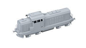 3D model diesel locomotive hydraulic
