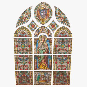 Stained Glass 3D model