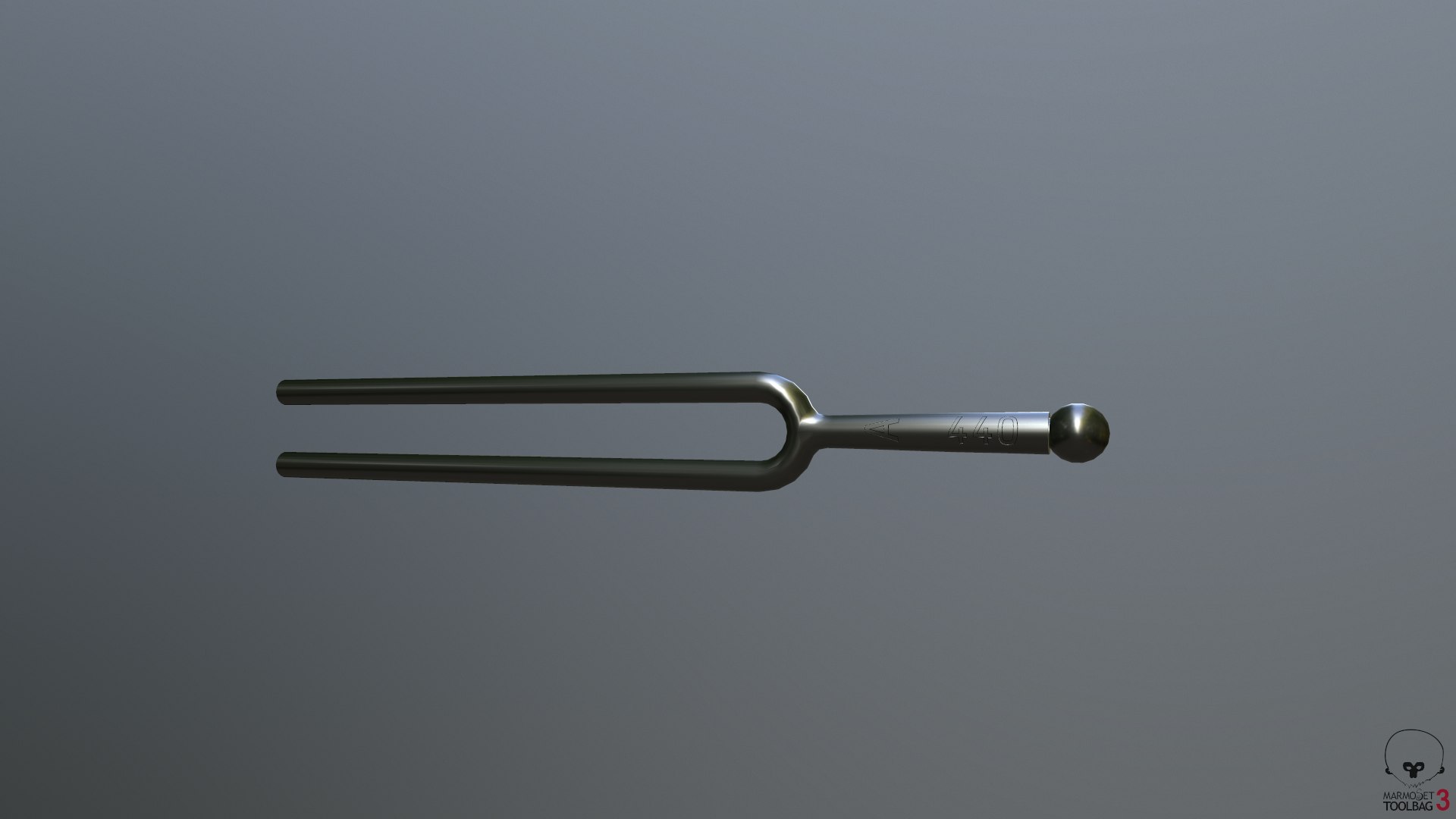 A 440 Tuning Fork 3D model TurboSquid 1884243