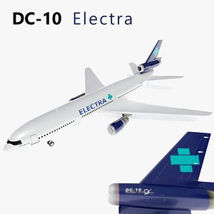 3d dc-10 electra airlines