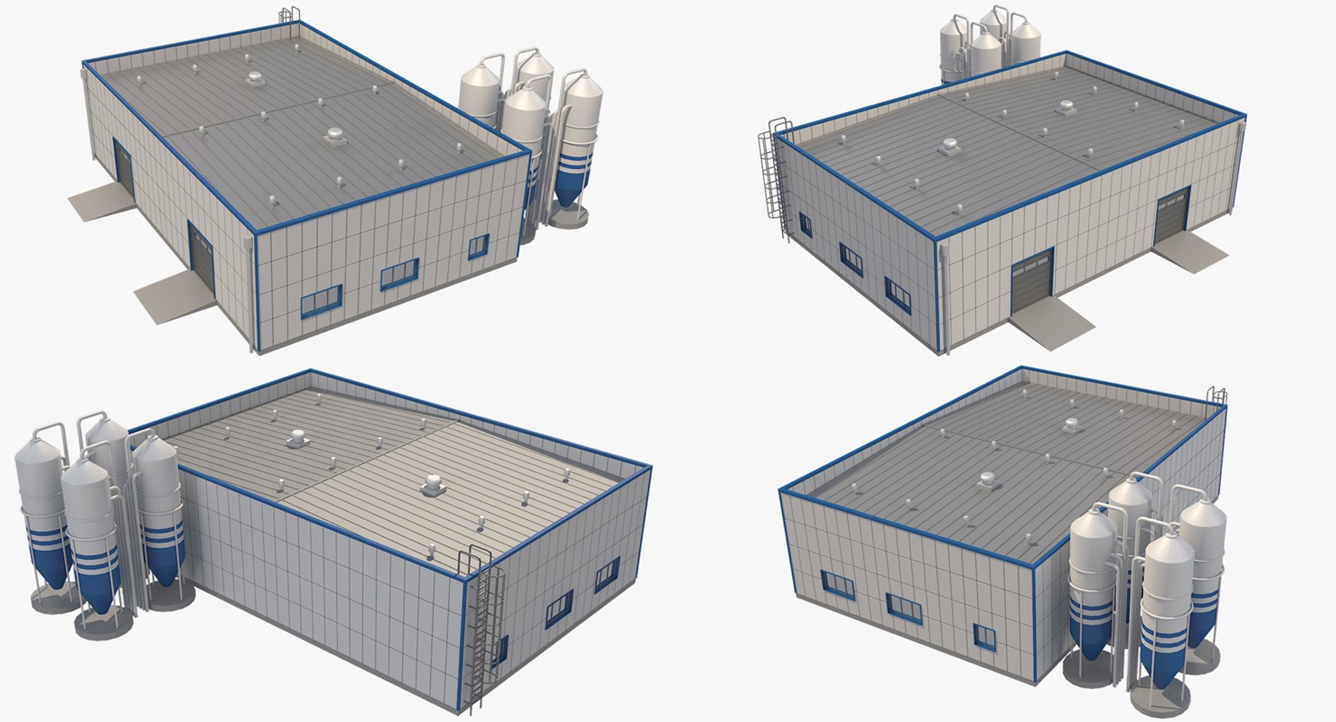 Industrial model. 3d модель Industrial Garage. 3д моделирование визуализация. 3д моделирование визуализация холодильного оборудования. 3d визуализация производства.