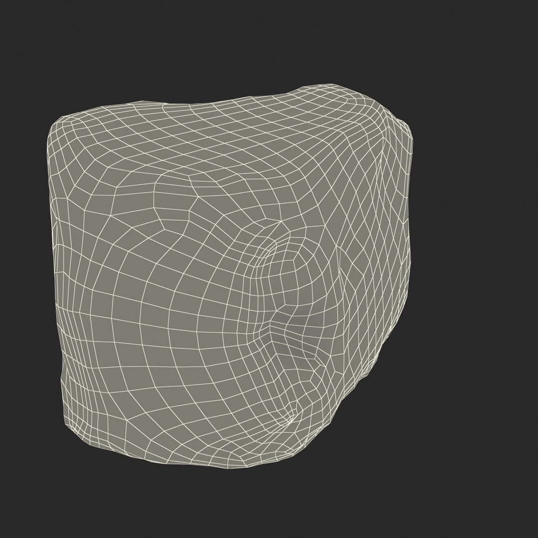concrete chunk 4 3d model