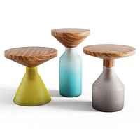 Congruent Series side tables 3 Models with Old and New Materials