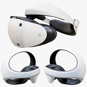 Sony Playstation VR 2 Headset With Controllers PBR