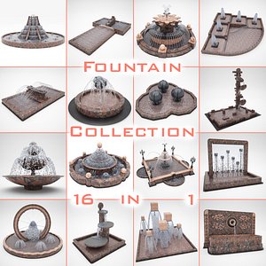 3d model fountain