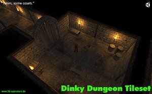 Dinky Dungeon Tileset (OBJ/FBX)