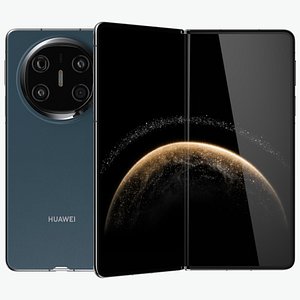 Huawei Mate X6 Deep Sea Blue 3D
