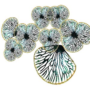 Green Leaves Grande Wall Decoration by 5MM Design