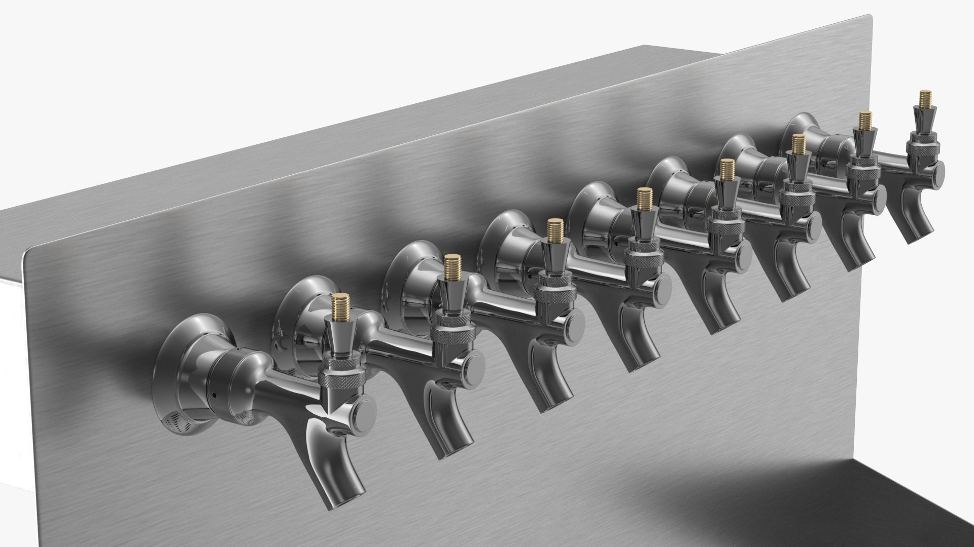 3D wall mount beer dispenser model https://p.turbosquid.com/ts-thumb/nT/HRgJYV/xq/wallmountbeerdispenser8faucetmb3dmodel012/jpg/1611219427/1920x1080/fit_q87/987b13cd1858b8f86b50ac529d828ac8ab9bdaf6/wallmountbeerdispenser8faucetmb3dmodel012.jpg