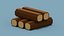Voxel Wood 3D model